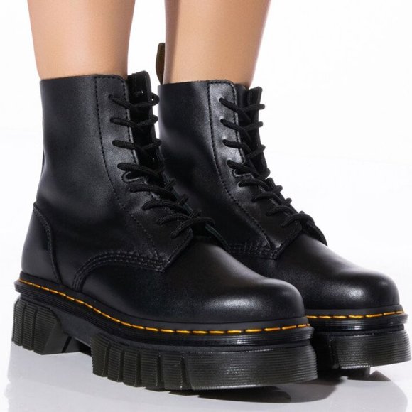 [NEW] WOMEN'S DR MARTENS AUDRICK EYE BOOT NAPPA LUX SIZE 9 PLATFORM SHOES BOOTS - Picture 2 of 5